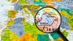 Сирия Иран карта глобус