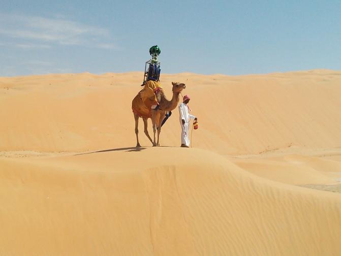 Street View в Арабската пустиня