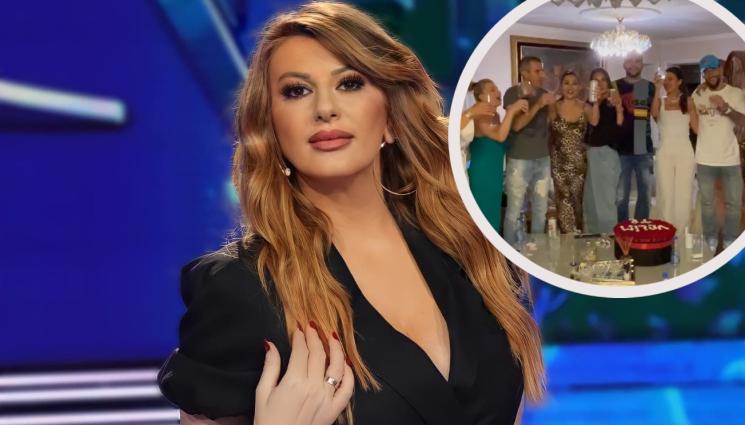 цеца щерка рожден ден - КЪДЕ Е ВИКИ? Триетажна торта за ЧРД на щерката на Цеца, кумицата й пропусна партито