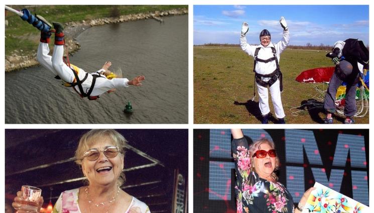 a - НЕСЛОМИМ ДУХ: Въздушната лейди стъпи на земята на 87 години