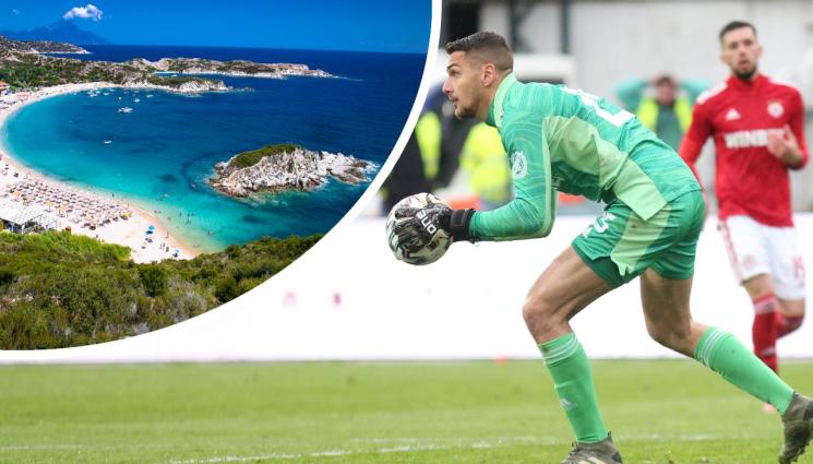 Димитър Евтимов - Вратар на ЦСКА празнува годишнина на Халкидики, подари на съпругата си романтична вечеря