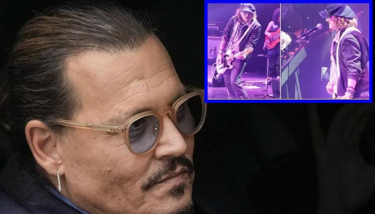 a - ТОЙ ГО МОЖЕ: Изненадваща поява на Джони Деп на рок концерт в Англия, скандалната звезда свири с Джеф Бек (ВИДЕО)