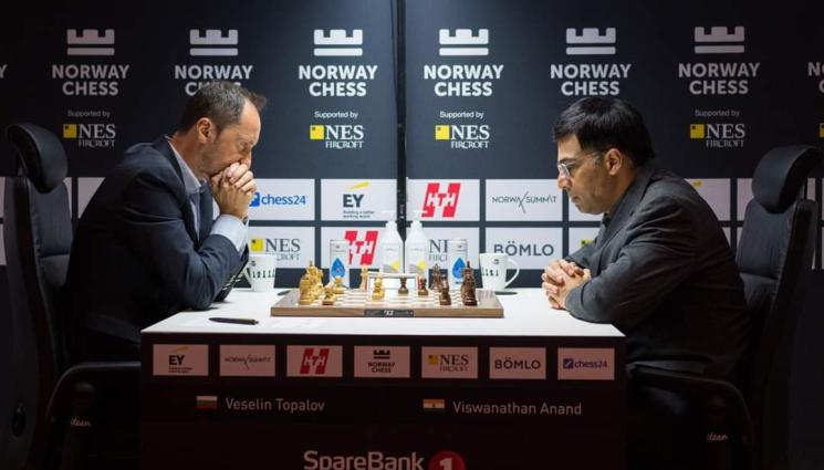Веселин Топалов - Топалов пак се срещна с Ананд, отстъпи му на 37-ия ход в Ставангер