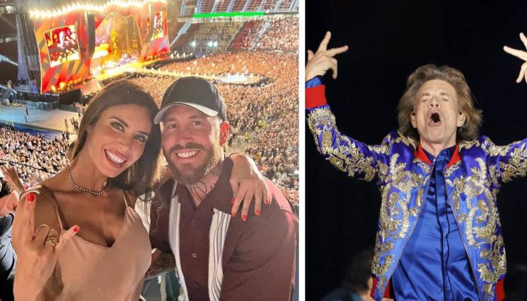 Серхио Рамос - Звездата на ПСЖ Серхио Рамос заведе съпругата си Пилар на концерт на Ролинг Стоунс