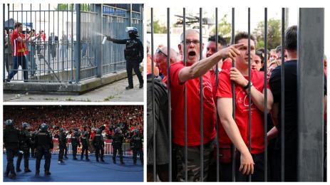 Шампионска лига Париж хаос фенове