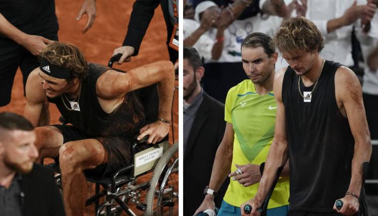 Зверев - Зверев обяви, че контузията му изглежда много сериозна, иска Надал да спечели титлата на „Ролан Гарос“