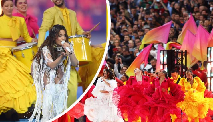 Камила Кабейо - Певицата от финала на Шампионската лига се изпуснала в роклята си