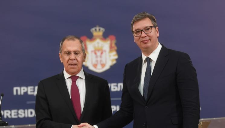 Лавров Вучич - България блокира Лавров да стигне до Сърбия