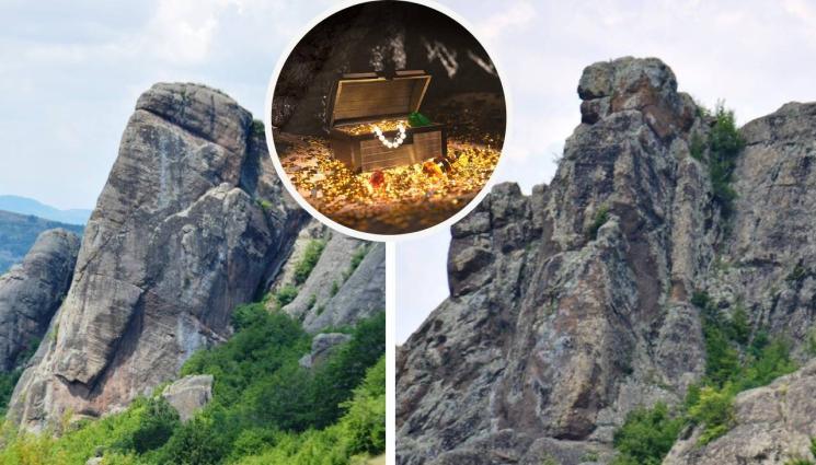 Коматинските скали - Дирят хайдушко имане при Коматинските скали