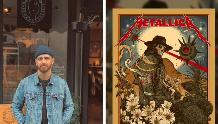 ПЛАКАТ МЕТАЛИКА - ЗА ВТОРИ ПЪТ: Българин нарисува плакат на Металика