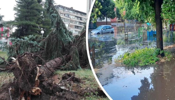 буря Русе - БУРЯТА В РУСЕ: Отнесени са част от покривите на Регионалната библиотека и Онкологичната болница