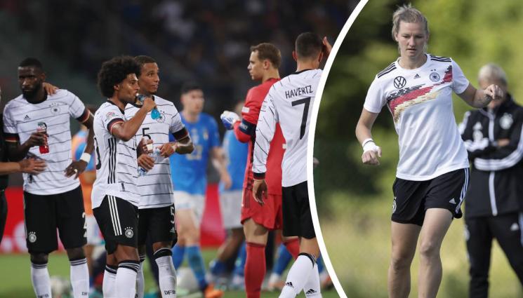 Германия футбол - Бундестимът облича женски екипи за мача с Англия довечера