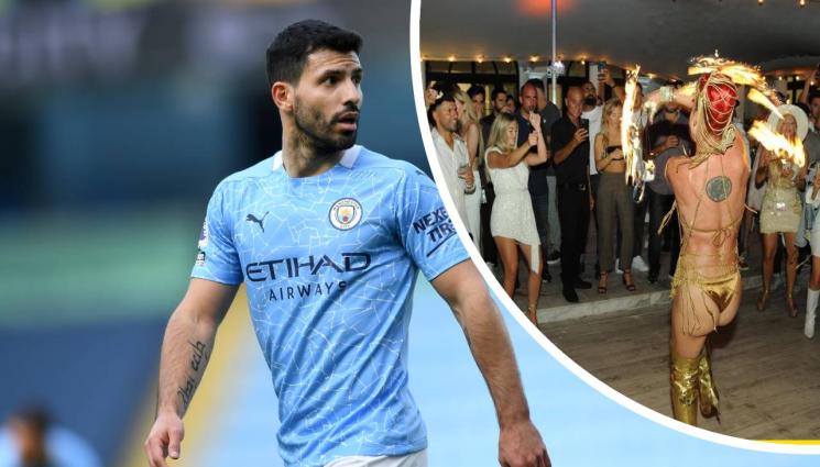 Кун Агуеро - Агуеро спретна парти с мариачи и огнени танци за рождения си ден