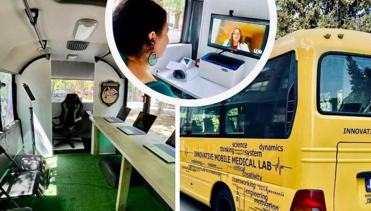 мед лаб - ДОБРО ДЕЛО: Ученици проектираха мобилна медицинска лаборатория в училищен автобус