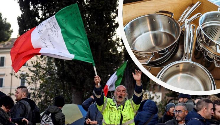 протест тенджери - ЗВУЧЕН БУНТ: Протест на празните тенджери в Италия