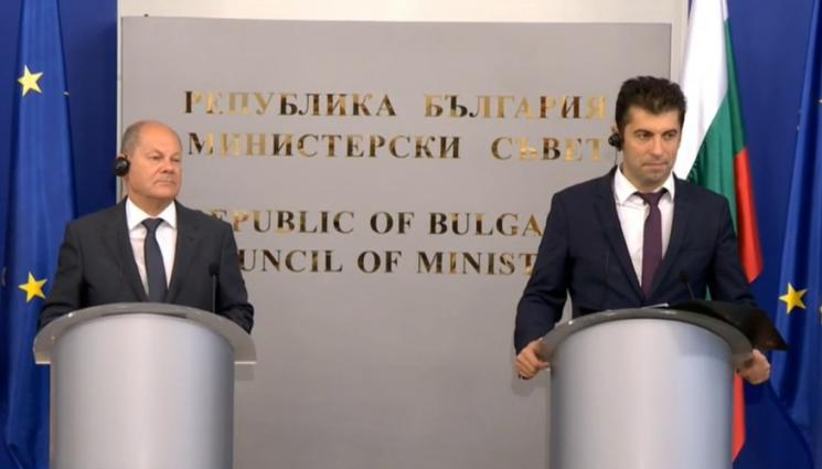 Шолц Петков - Шолц в София: Настоятелно подкрепям започването на преговори с РСМ за присъединяване към ЕС (ВИДЕО)