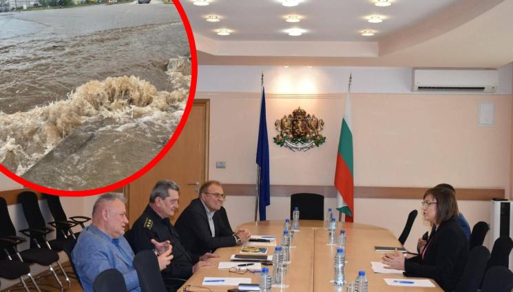 Корнелия Нинова - СЛЕД ВОДНОТО БЕДСТВИЕ: Корнелия Нинова с успокояващи новини
