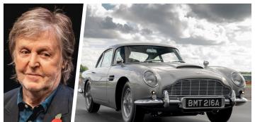 <p>Пол Макартни и най-скъпият и ценен автомобил, който някога е притежавал - Aston Martin DB5, една от колите на Джеймс Бонд.</p>
