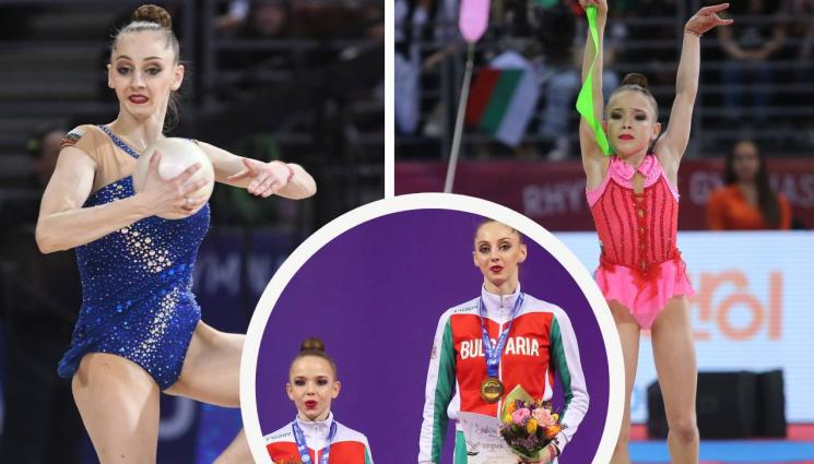 художествена гимнастика - Сребро и бронз в многобоя за грациите ни на европейското в Тел Авив