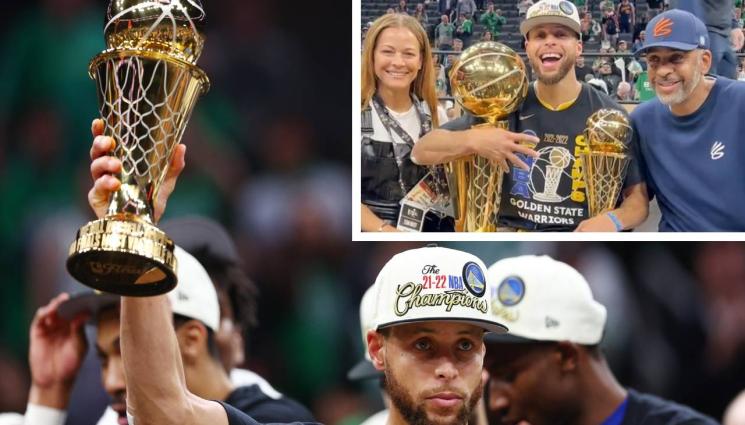 Стеф Къри - Родителите на Стеф Къри си размениха партньорите, всички заедно видяха титлата