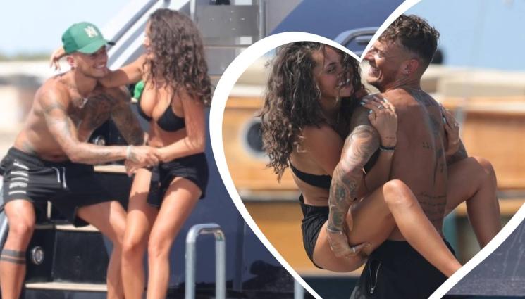 Бен Уайт - Ас на Арсенал качи сексапилната си годеница на яхта, но се озова във водата