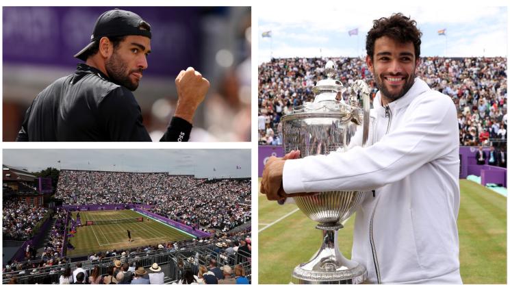 Матео Беретини Куинс - ЧИЧКО ТРЕВИЧКО! Матео Беретини сломи сърбина Крайнович за титлата в АТР 500 в „Куинс“, записа втора турнирна победа на тревни кортове