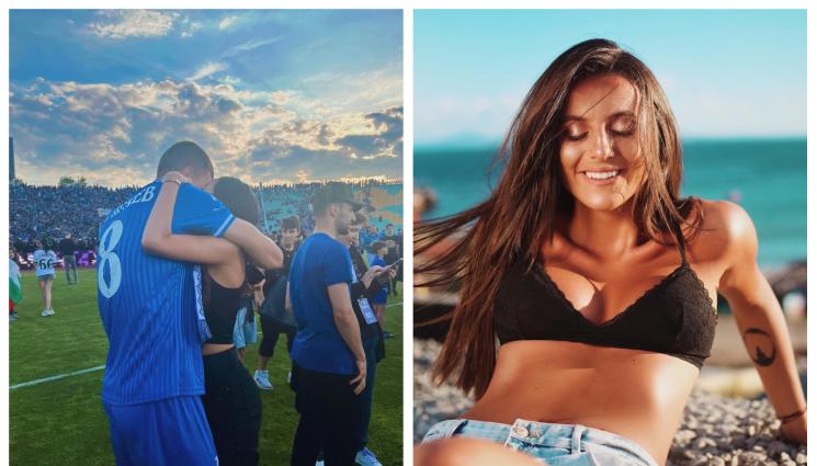 Сестрата на Божинов - Вижте какви ги вършат на морето национал и половинката му. Халфът на Левски Андриан Краев е със сестрата на Валери Божинов