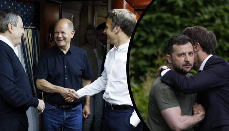 Зеленски - ИЗОСТАВЕН: Шолц, Макрон и Драги отказали бързи доставки на оръжия на Зеленски