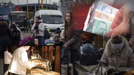 пари украински бежанци работа