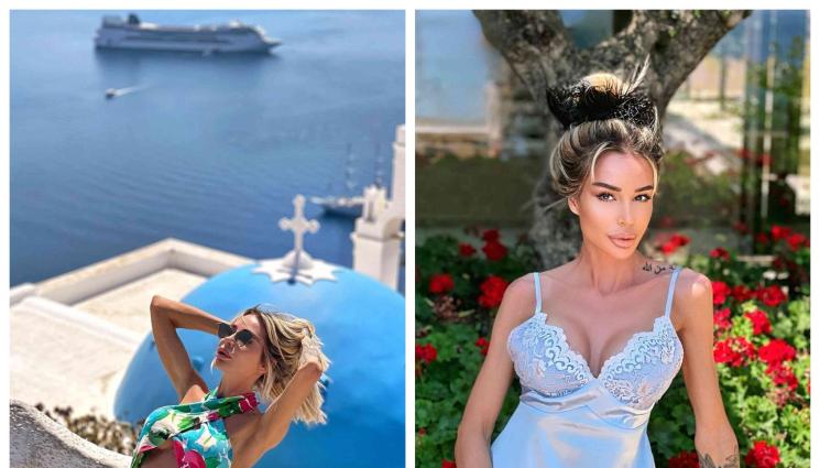 деси - С ГОРДОСТ: Деси Фотосесията показа тяло на Санторини (СНИМКА)