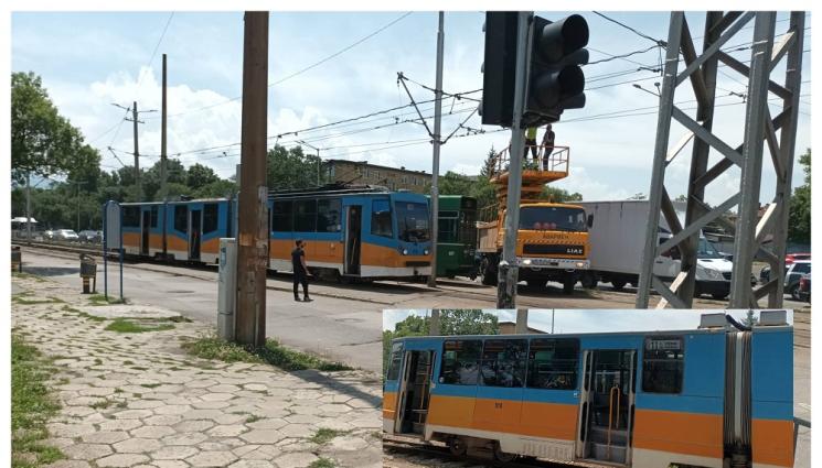 a - ТРАНСПОРТЕН ХАОС: Трамваи в София спряха – няма ток