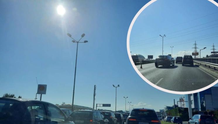 катастрофа околовръстно - КОШМАР НА ПЪТЯ: Катастрофа блокира Околовръстния път на София