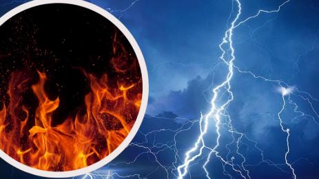 пожар мълния