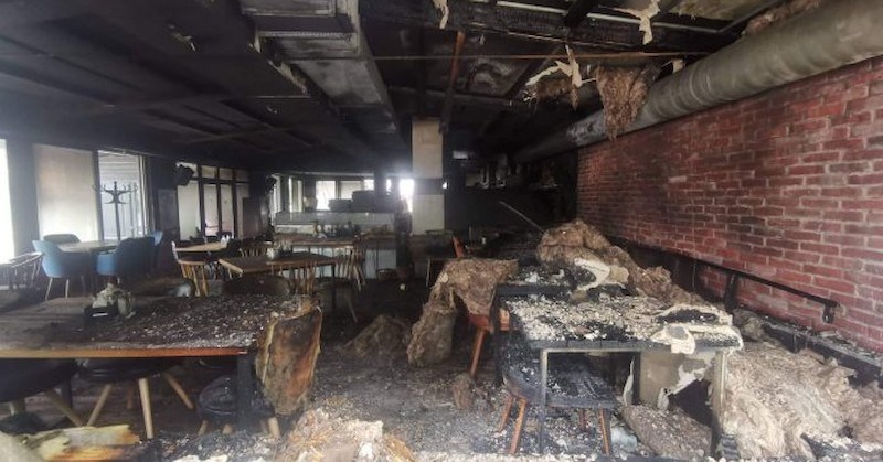 пожар заведение