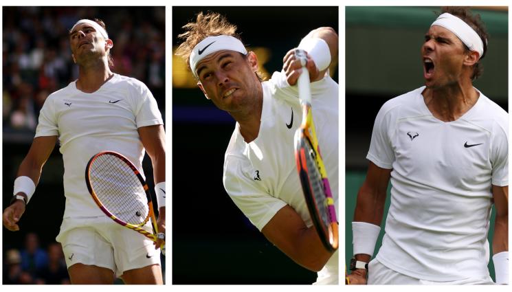 Надал Уимбълдън - РАФА ПЪШКА, БЛЪСКА, КРЕЩИ! Аржентински аутсайдер мъчи 3 часа и 33 минути Надал в първия кръг в Уимбълдън, испанецът побеждава трудно в 4 сета 