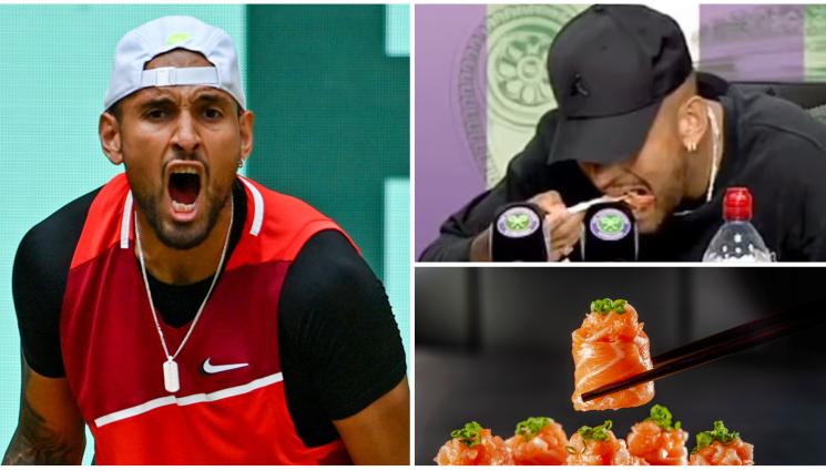 Кирьос - След като заплю запалянко в първия си мач в Уимбълдън, австралийският шемет Ник Кирьос започна да набива суши на официалната пресконференция