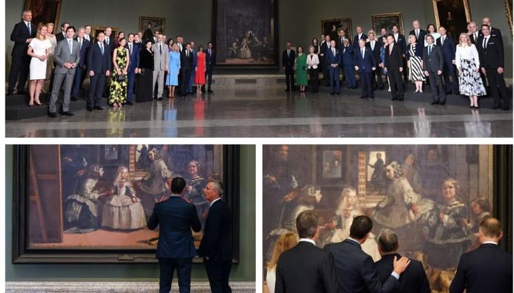 а - Под звуците на украински оркестър: Лидерите от НАТО и ЕС вечеряха в музея