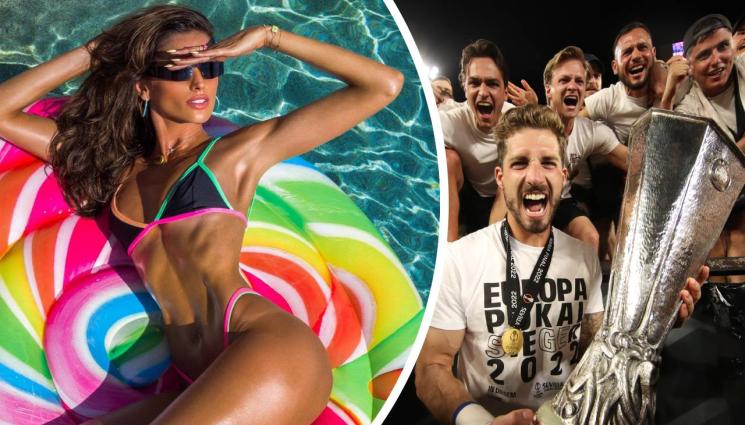 Кевин Трап - Всички завиждат на вратар за дупето на мацето му (СНИМКА)