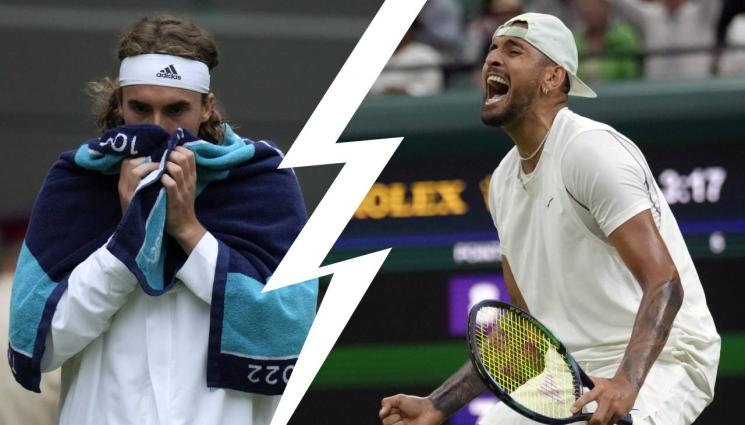 Уимбълдън - Високо напрежение! Кириос изхвърли Циципас от „Уимбълдън“ в мач със скандали, призиви за дисквалификация и целене в тялото