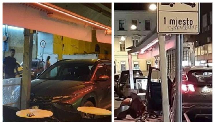 кола - Хърватски президент се заби с колата си в кафене. Въобще не видял оградата на пътя му