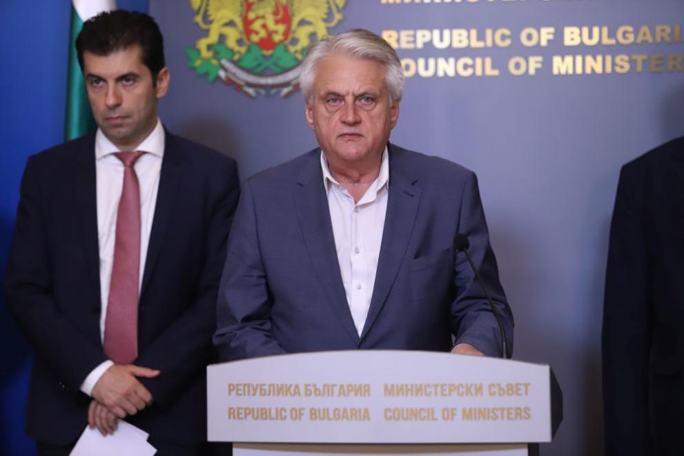 Министърът на вътрешните работи в оставка Бойко Рашков съобщи на