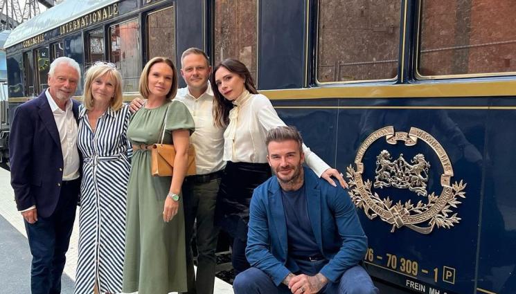 Дейвид Бекъм - Бекъм качи родата на жената в Ориент Експрес