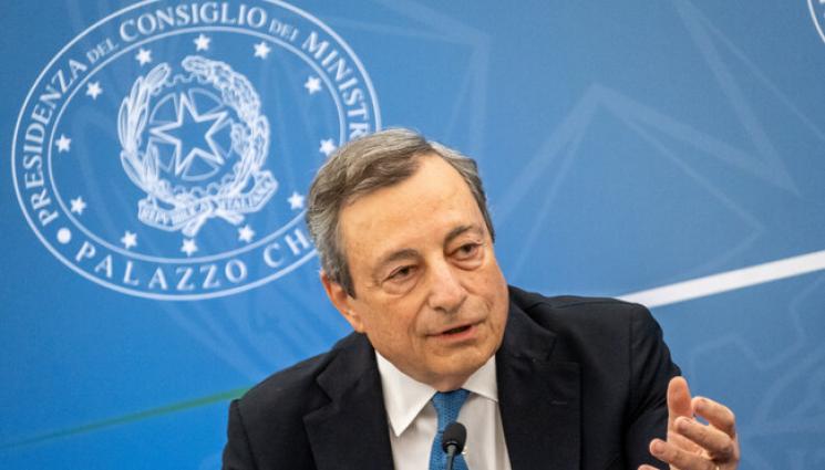 Марио Драги - След вота на доверие: Италианският премиер Марио Драги подава оставка