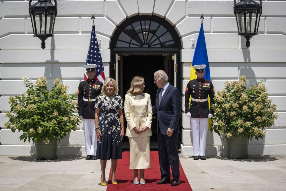  Среща в Белия дом с Олена Зеленска и семейство Байдън 