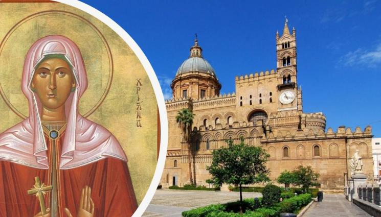 Света Христина - ВЯРА: Св. Христина счупи с молитва статуя на Аполон