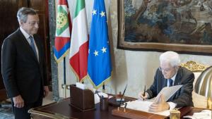 Президентът на Италия Серджо Матарела подписа указ за разпускане на
