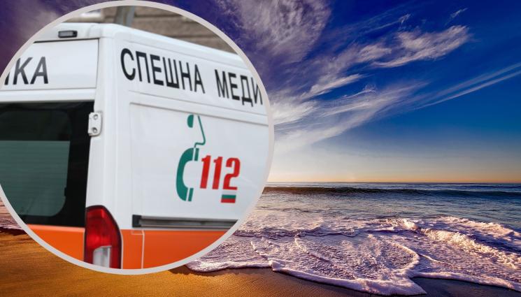 плаж линейка - ТРАГЕДИЯ: Мъж почина на плаж!