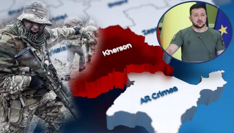 а - НАСТЪПЛЕНИЕ: Украинските сили навлизат в Херсонска област