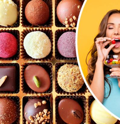 бонбони сладко шоколад