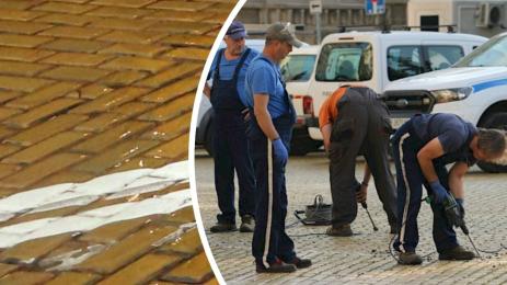 жълти павета ремонт